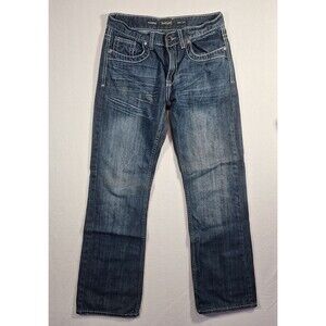 Helix Men’s Relaxed Boot Cut Jeans 30X32 90s Thick Stitch Y2K